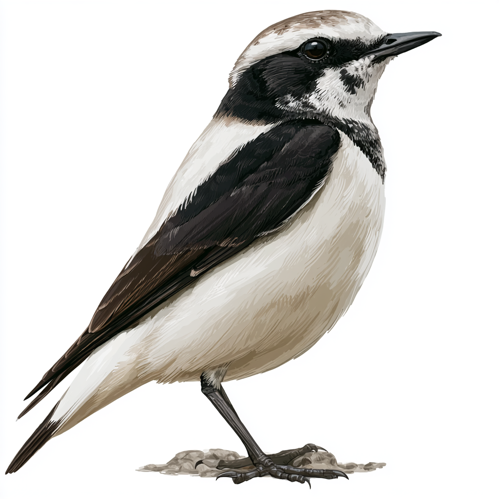 Pied Wheatear